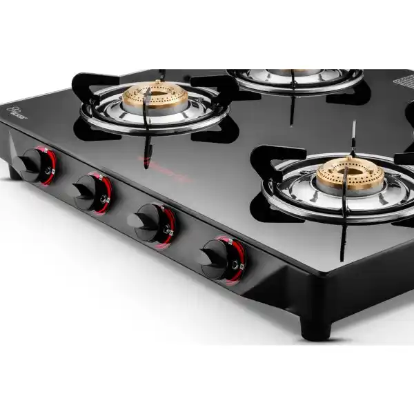 Butterfly-Quadro-4B-Glass-Top---Gas-Stove