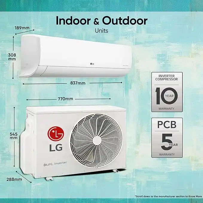 Ts-1.0TON-(3STAR)-AI-Conv-6-in-1-Inv-Split-AC-(Idu/Odu)-(Tsn-Tsu/Q12JNXE)-LG-(Q12JNXE.AMLG)