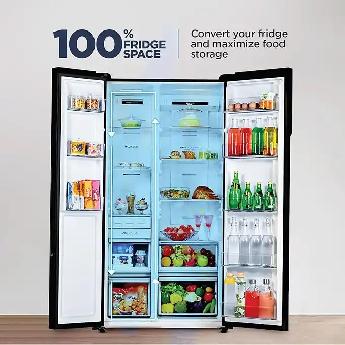 Haier-602-Ltr-2-Door-Side-by-Side-Convertible-Refrigerator-with-Wi-Fi-Connectivity-(Black-Glass)-(Hrs