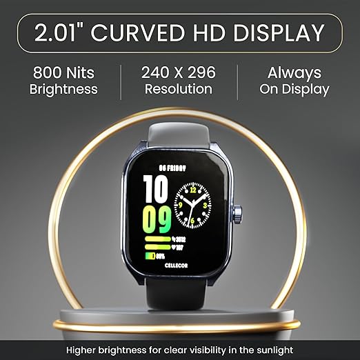 Cellecor-M6-Twist-Smart-Watch-(Grey)