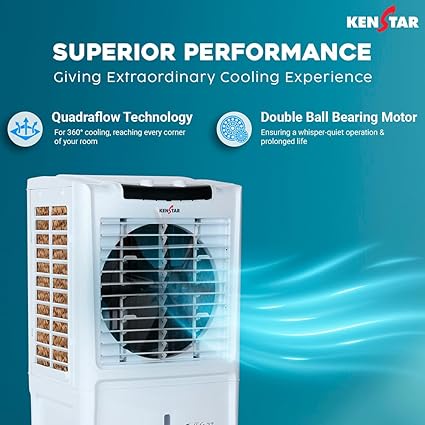 Kenstar-Personal-Desert-Air-Cooler-1-Year-Motor-Warranty-(White-&-Purple)-(Tallboy-Hc-27)-(27LTR)