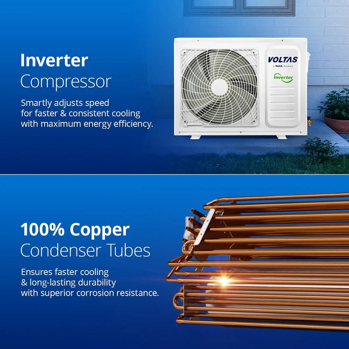 Voltas-2-Ton-3-Star-Split-Inverter-AC-Copper-Condenser-(Sac-243V-Vectra-Elite)-(White)