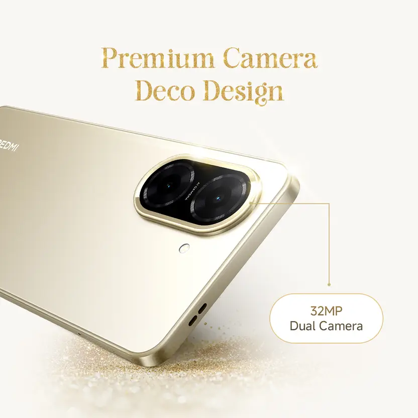 XIAOMI Redmi A5 4G Smartphone,Black,4GB+128GB,6.88",120Hz Display 32MP Camera,5200mAh Large Battery,No NFC,with Charger