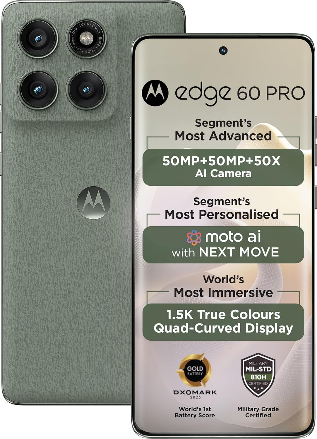Motorola Edge 60 Pro 5G (Pantone Shadow, 12GB, 256GB)