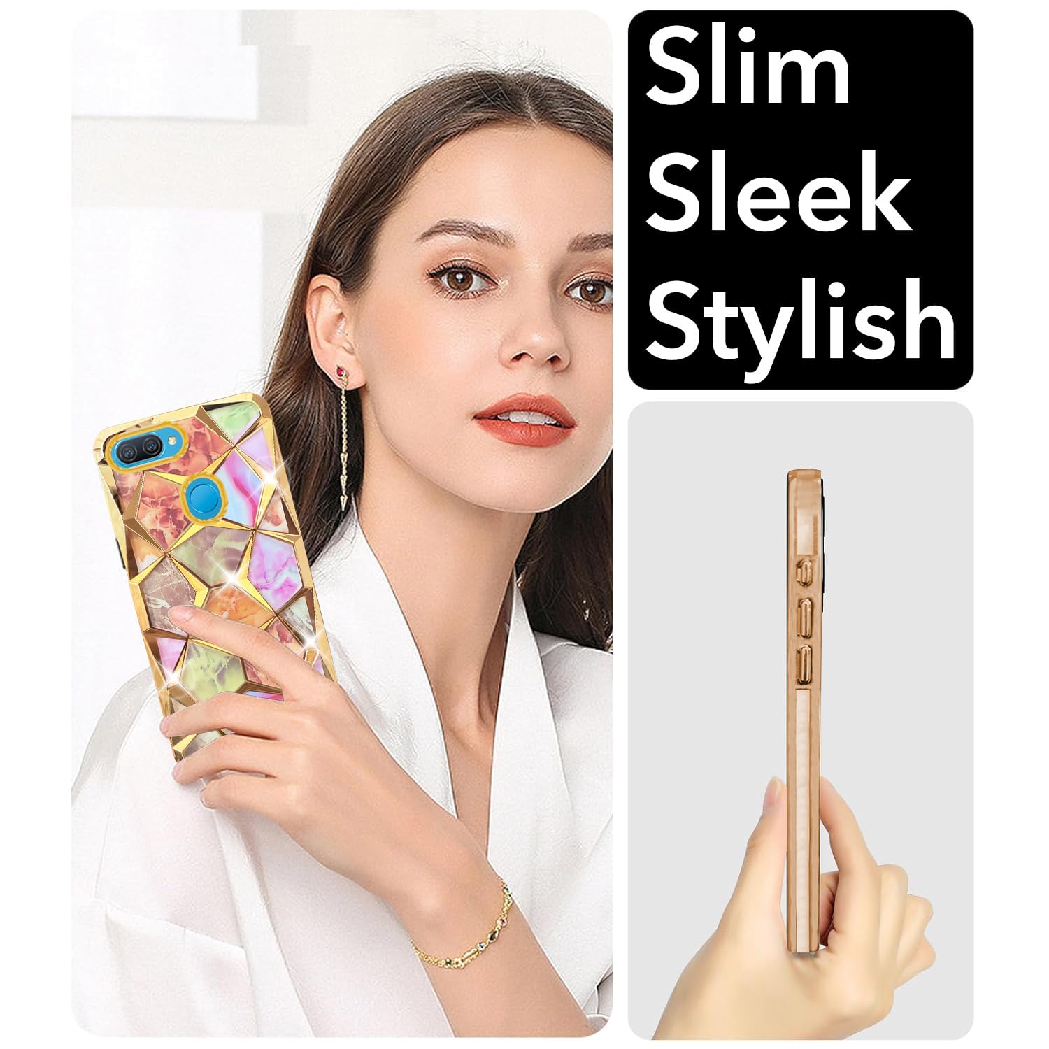 A12---OPPO---Glitter---Back-Case---Ladish-Series