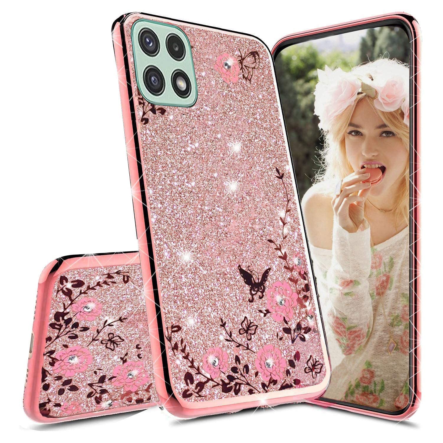 A226-Galaxy-A22-5G---Samsung---Glitter---Back-Case---Ladish-Series