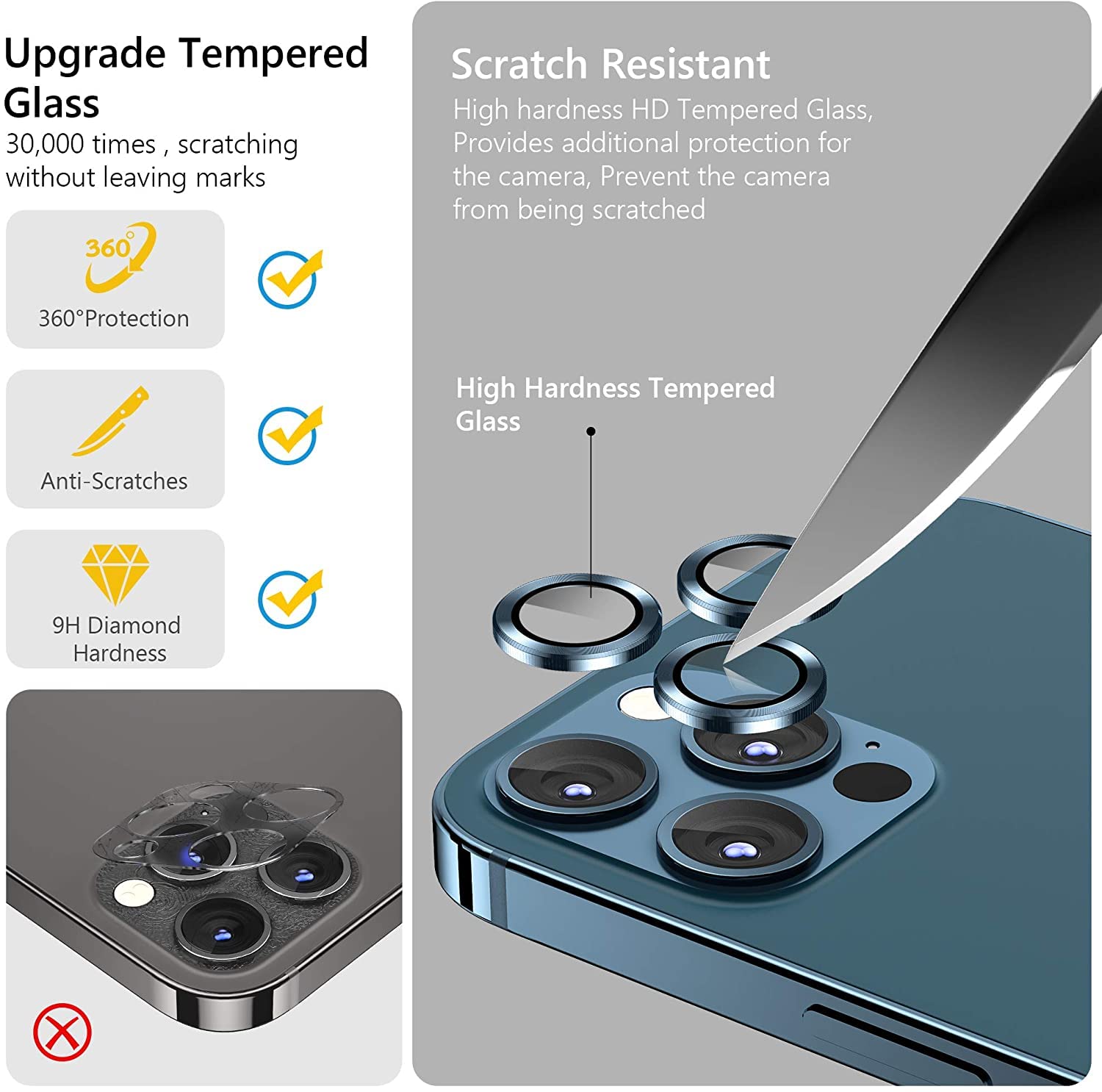 Apple-iPhone-14/14-Plus-Xmart-2025-Camera-Ring-2-Lens-Protector