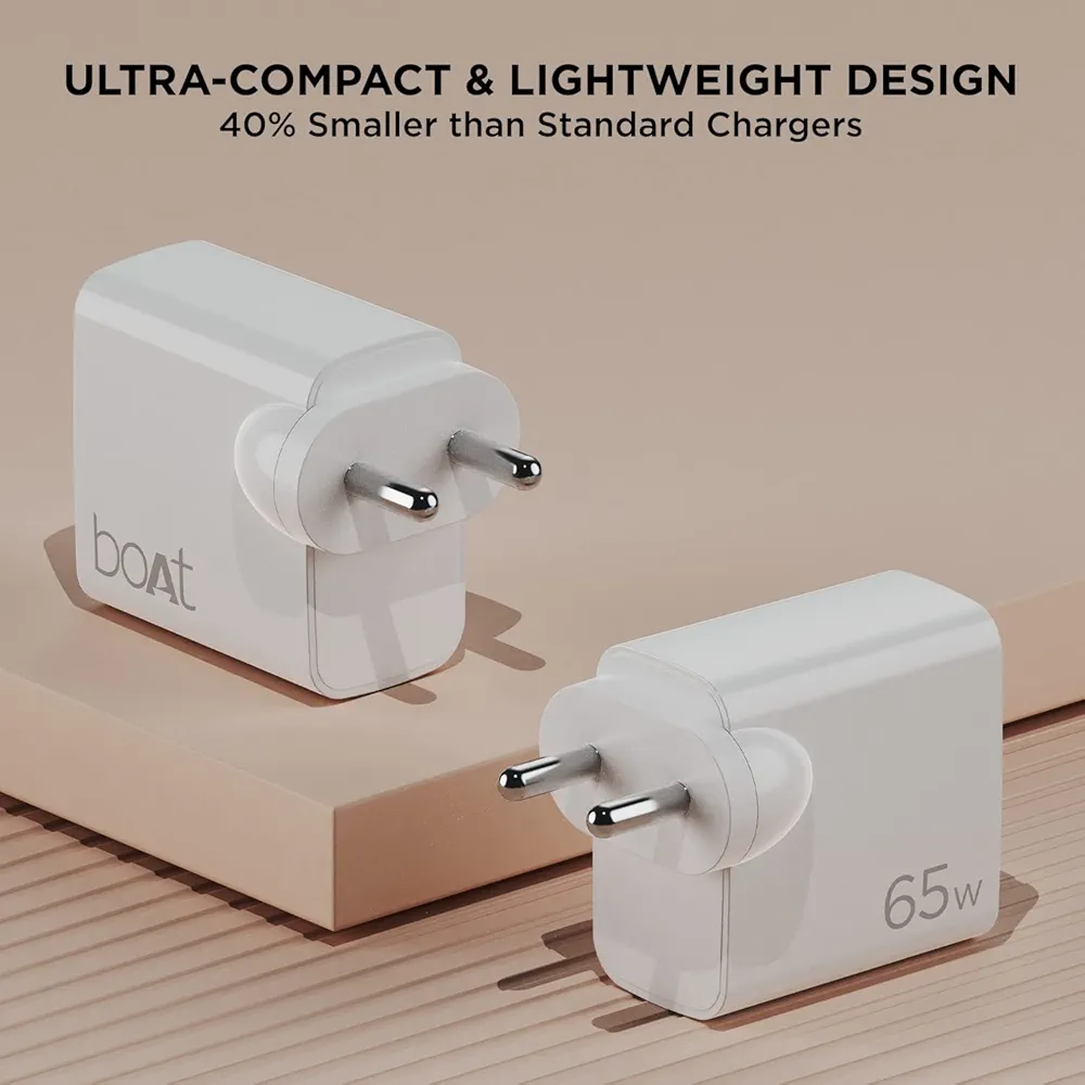 boAt-Wcd-65W-Qcpd-Type-C-to-C-Dual-QC-3.0-Charger-(White)