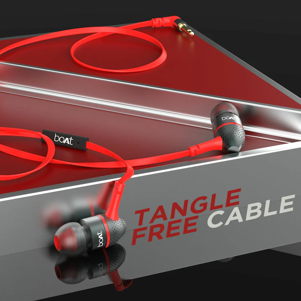boAt-Bassheads-220-Earphone-(Red)