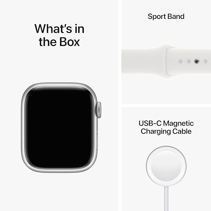 Apple-Watch-S8-41MM-(GPS)-Silver-Aluminum-Case-White-Sport-Band-(MP6K3HN)