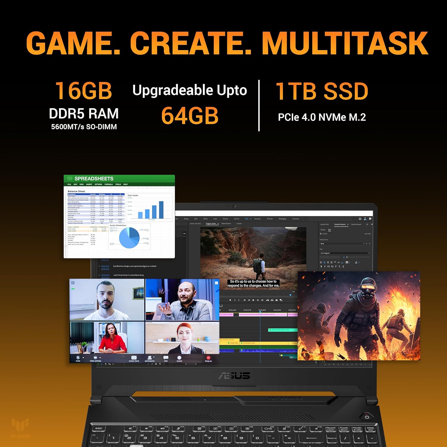 ASUS-Tuf-Gaming-F16-Intel-Core5-210H-16/512GB-SSD-4GB-16-Inch-FHD-Mecha-Gray-Win11-(FX607VB-RL076WS)-(RTX3050A)