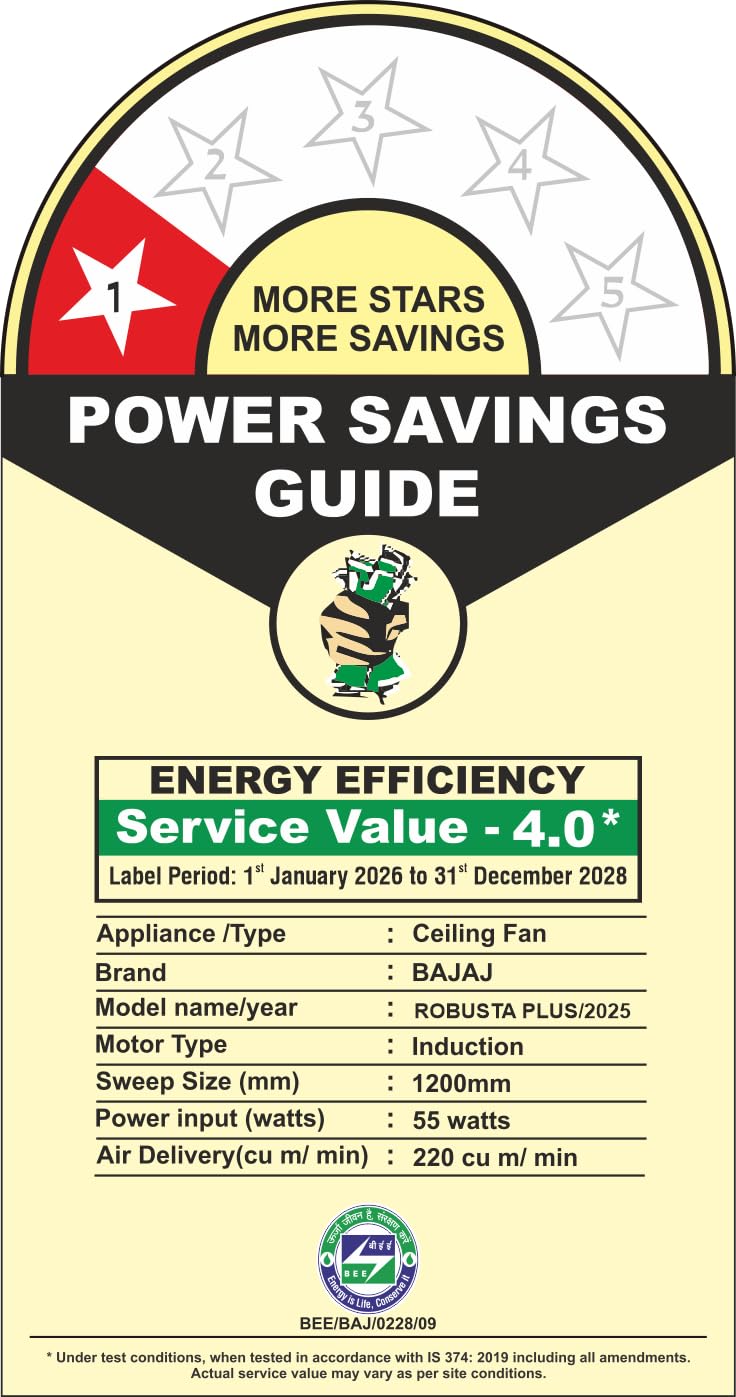 Bajaj-1200-Mm-Ceiling-Fan-(Base-Brown)-(Robusta-Plus)
