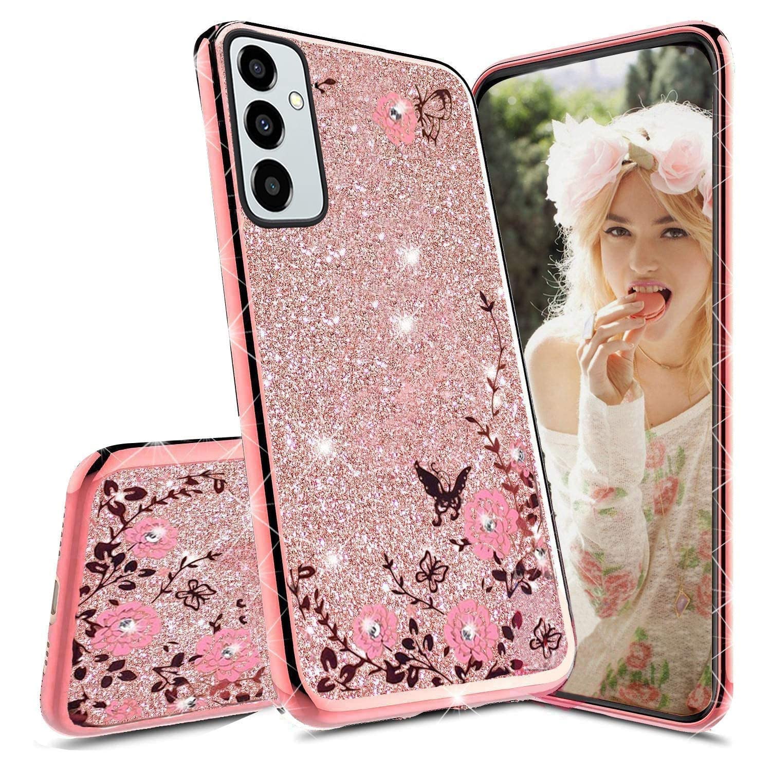 E236-Galaxy-F23-5G---Samsung---Glitter---Back-Case---Ladish-Series