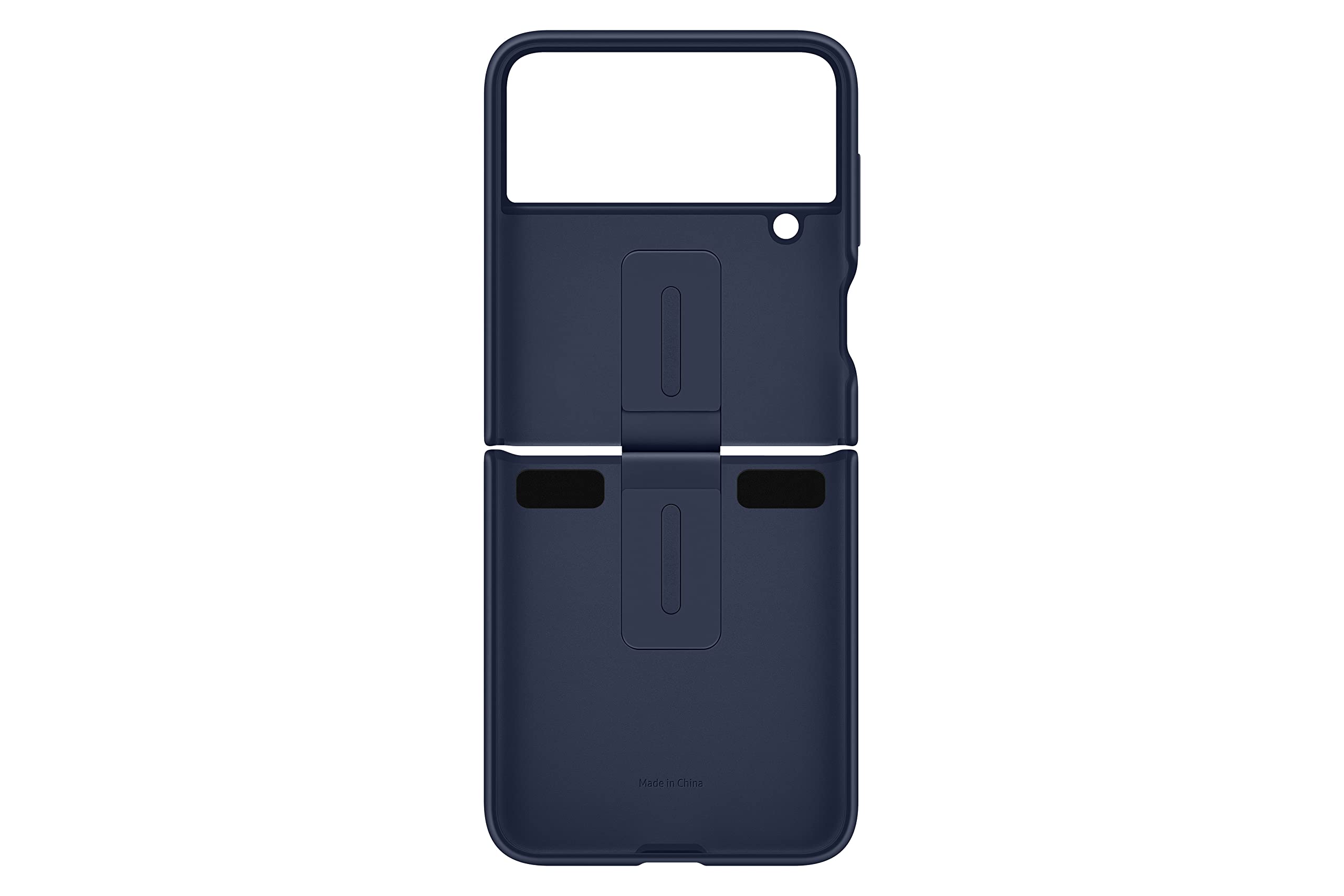 Ef-Galaxy-Z-FLIP4-Silicone-Cover-with-Ring-Samsung-Navey-Blue-(PF721TNEGIN)