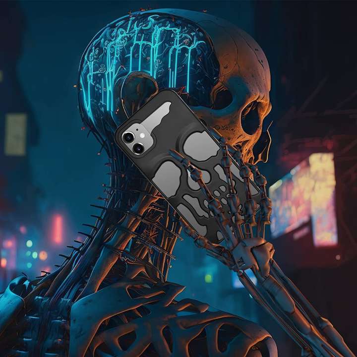 iPhone-11---Apple---Skull---Silicon---Skull-Case