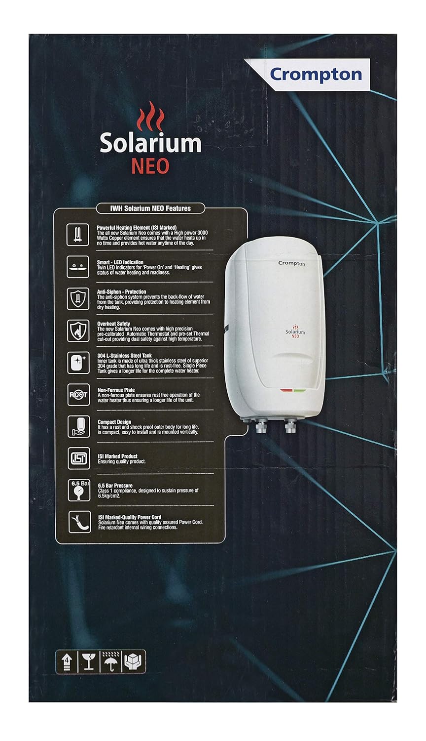 Crompton-Solarium-Neo-3-Litre-Aiwk-Instant-Water-Heater/Geyser-with-Rust-Free-Abs-Body-(Ivory)-(3LSOLNEO3KW5Y)