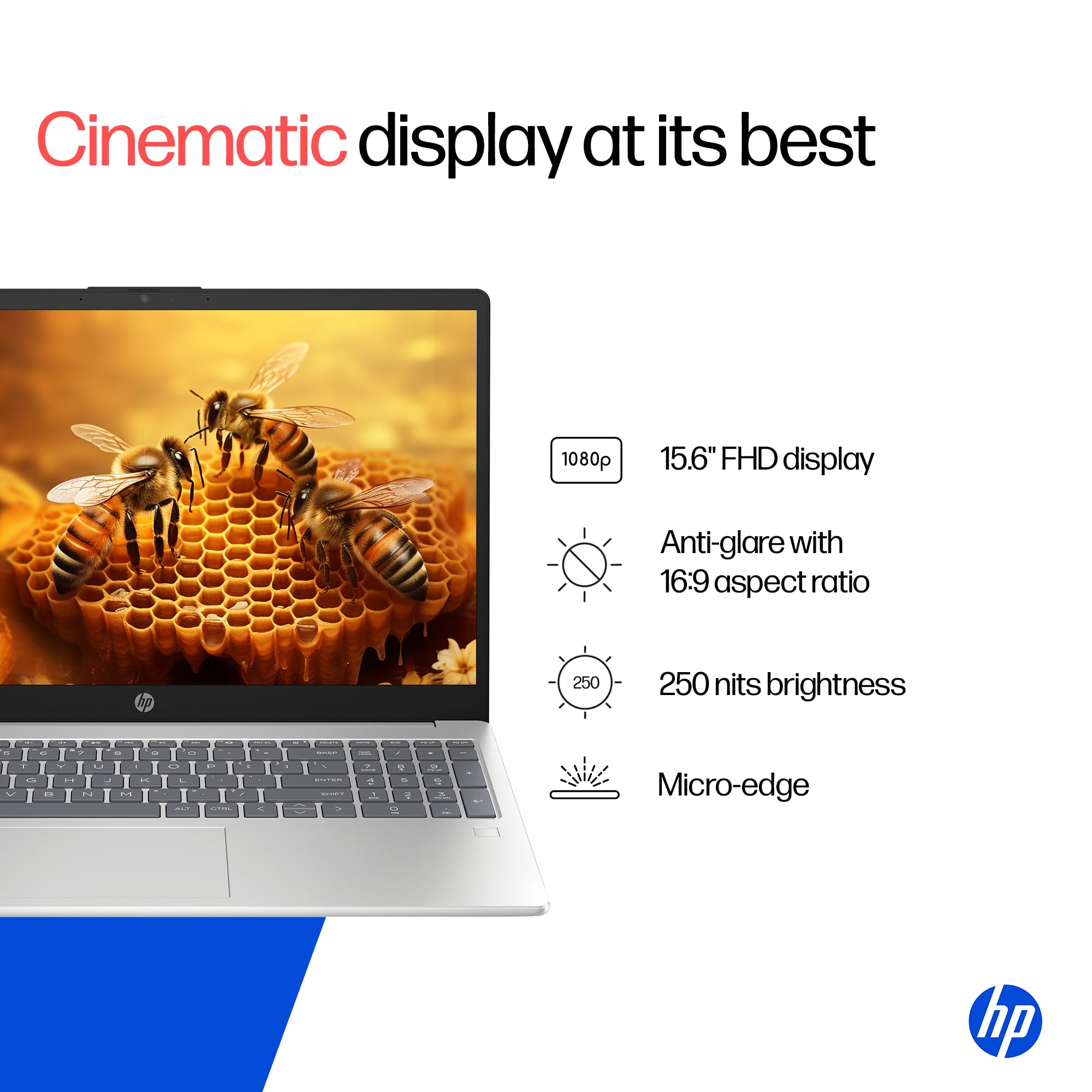HP i5 13th Gen-1334U 16/512GB SSD-Iris Xe-15.6 Inch FHD-Fp Reader