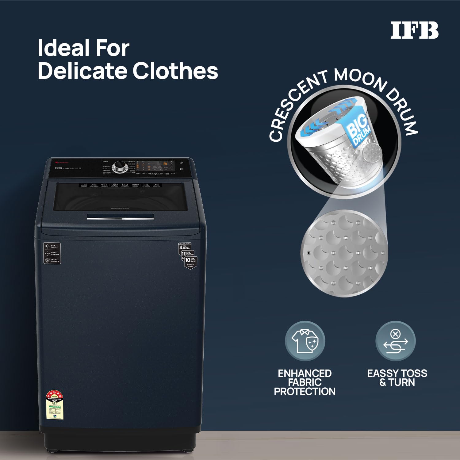 IFB-10KG-Aqua-Fully-Automatic-Top-Load-Washing-Machine-(Powered-by-AI)-(Sparkle-Silver)-(S4RBS)