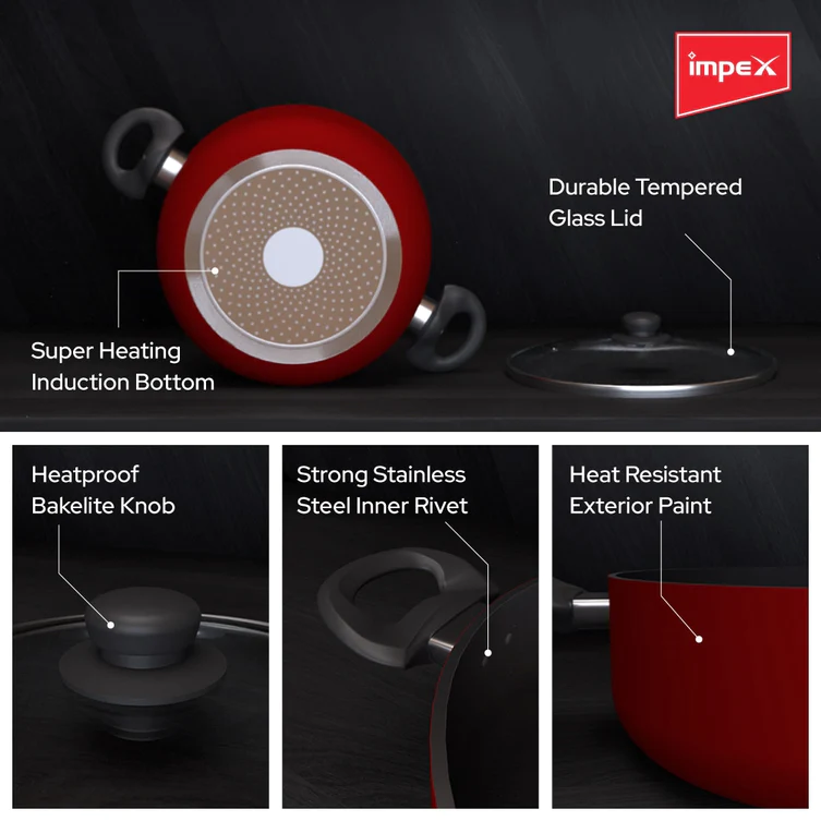 Impex-Aluminium-Nonstick-Coated-Sauce-Pan-(Isp-2075)