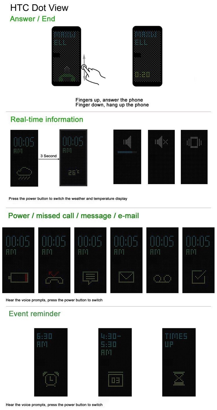 Htc-One-M9+---Htc---Unique---Flip-Cover---Black