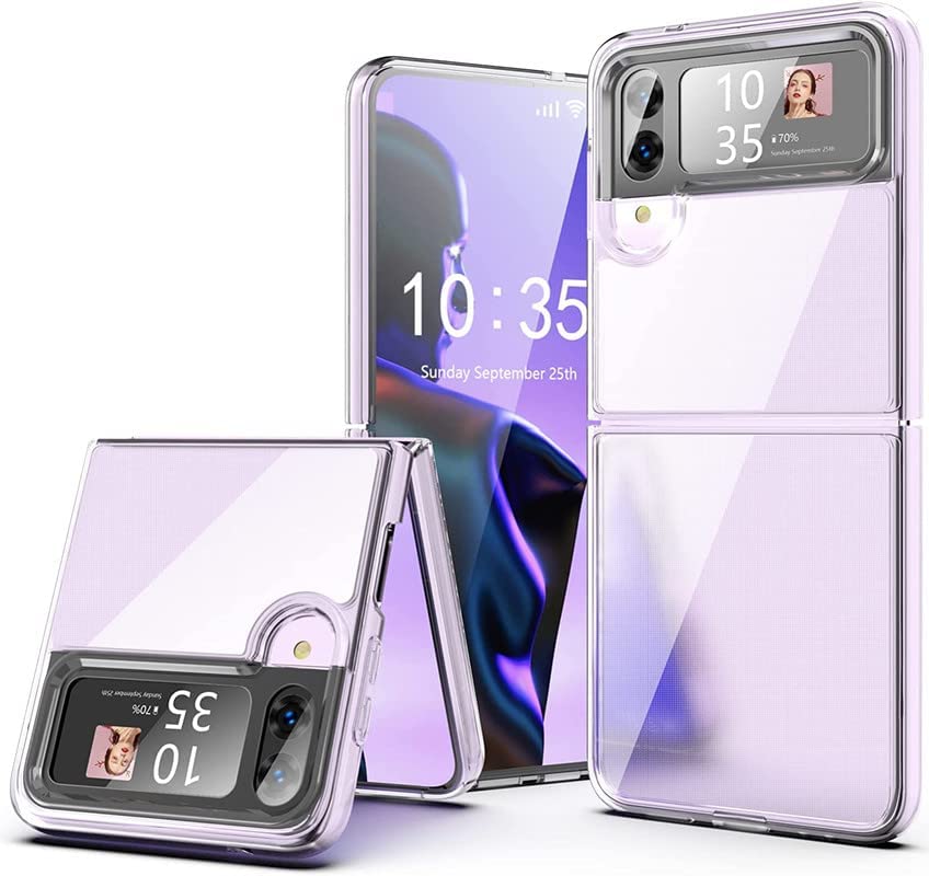F721-Galaxy-Z-Flip-4---Samsung---Konnectt---Back-Case---V-Series-Clear