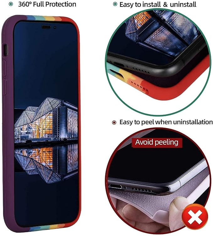 iPhone-13---Apple---Icon-Premium-Rainbow-Silicon---Back-Case
