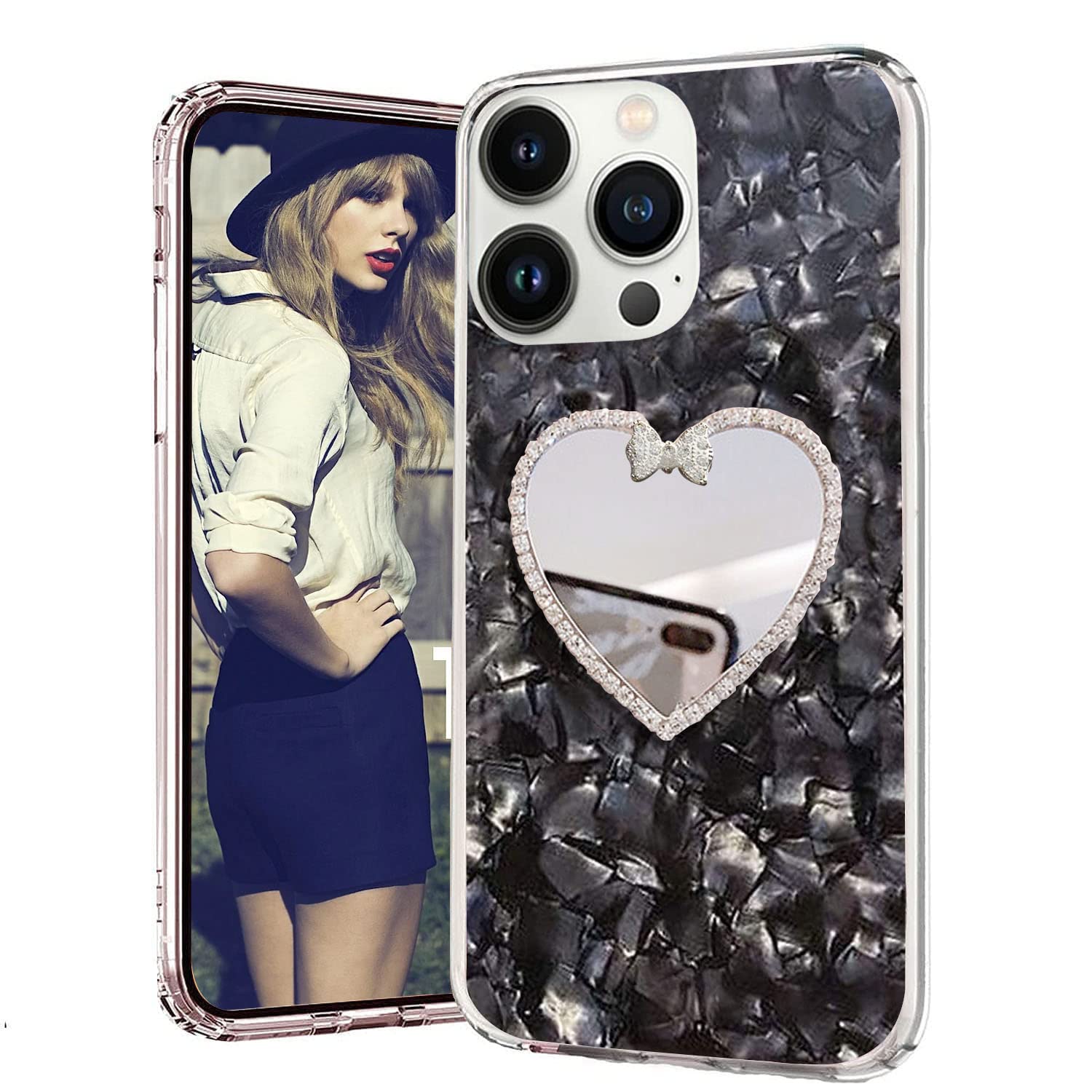 iPhone-13---Apple---Mirror-Heart---Back-Case