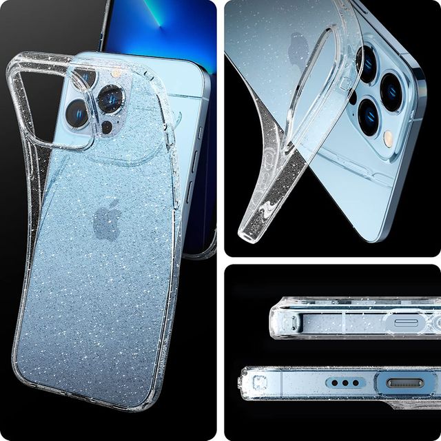 iPhone-13-Pro---Apple---Glitter---Back-Case---Liquid-Case