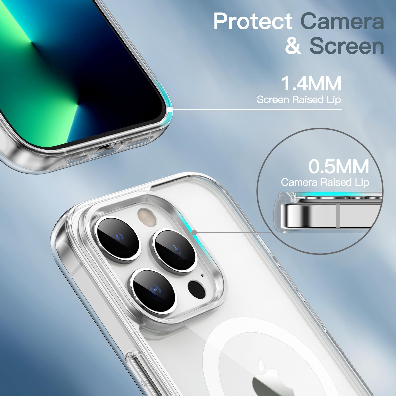 iPhone-13-Pro---Apple---Belkin---Back-Case---Clear---Magsafe