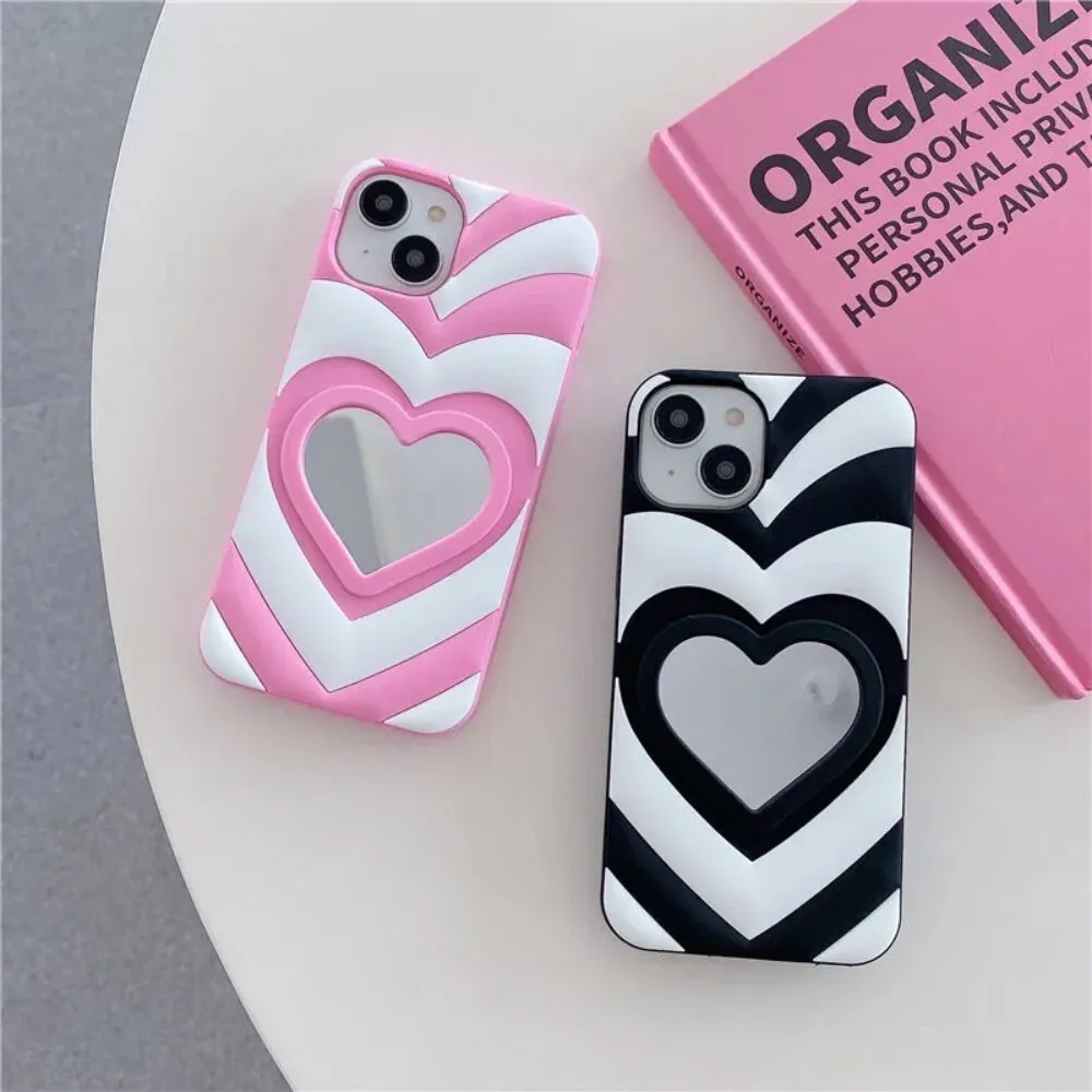 iPhone-13-Pro-Max---Apple---Mirror-Heart---Back-Case