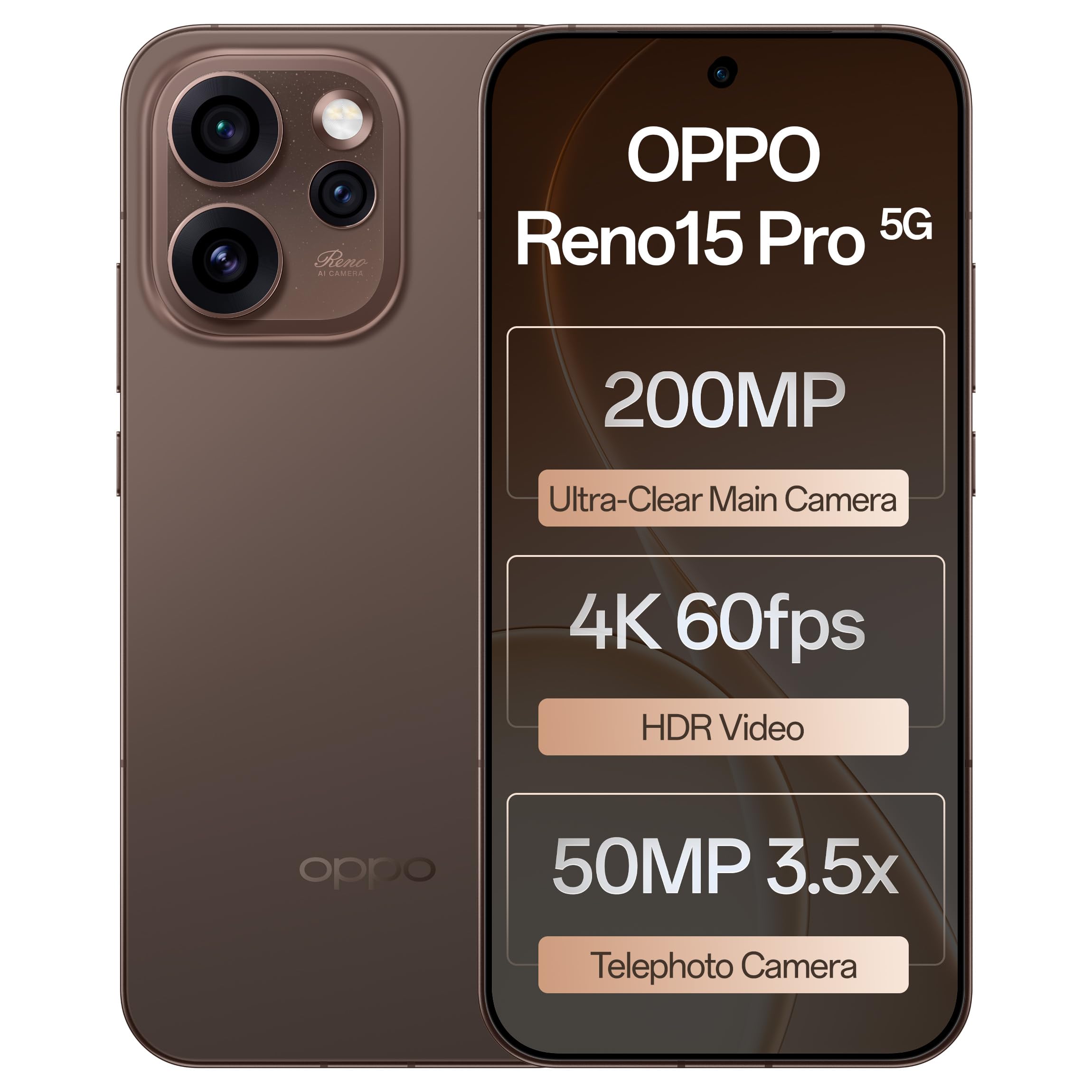 OPPO Reno 15 Pro 5G (Cocoa Brown, 12GB, 512GB)