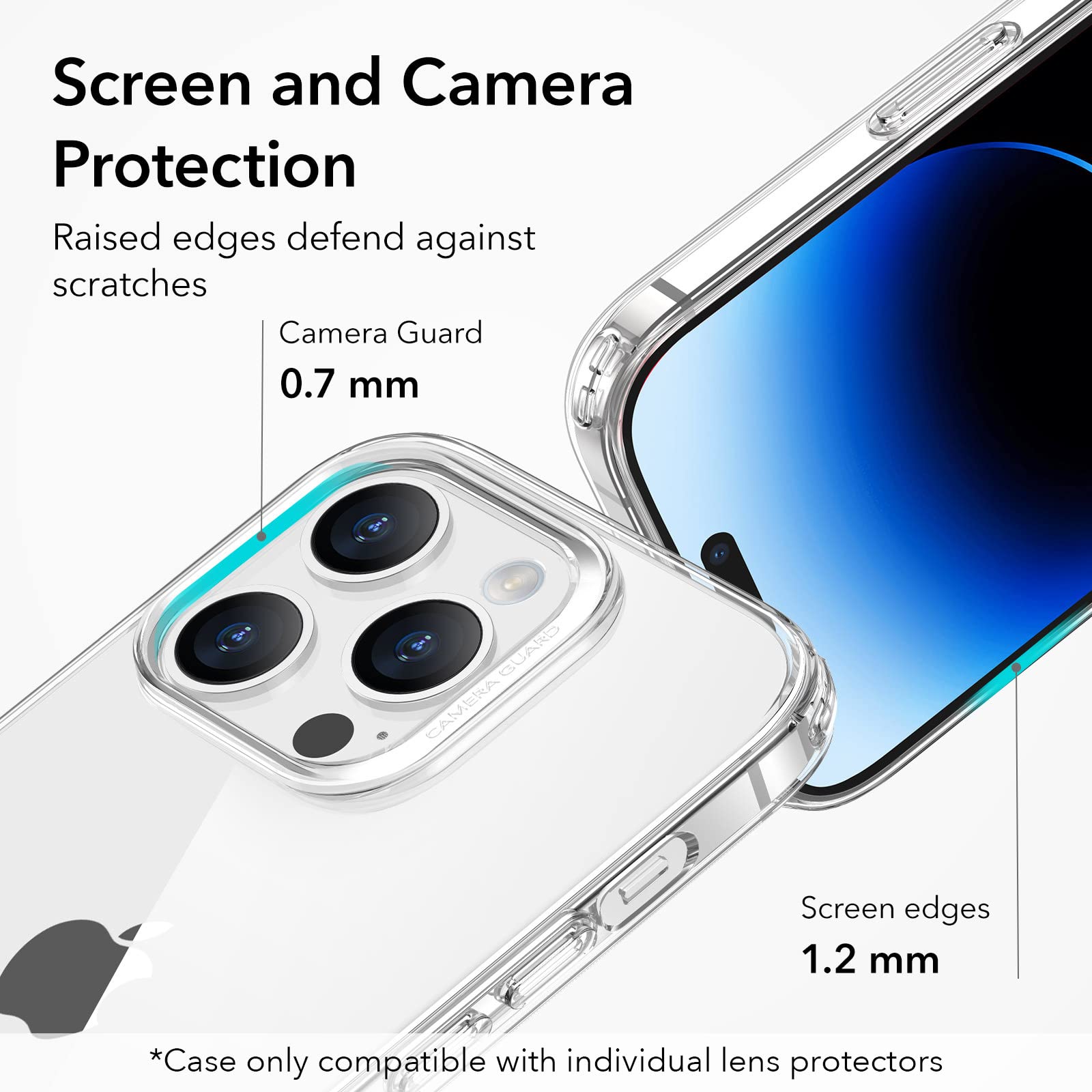 iPhone-14-Pro---Apple---Icon-Guard-Pro-Ultra-Slim-Crystal-Clear---Back-Case