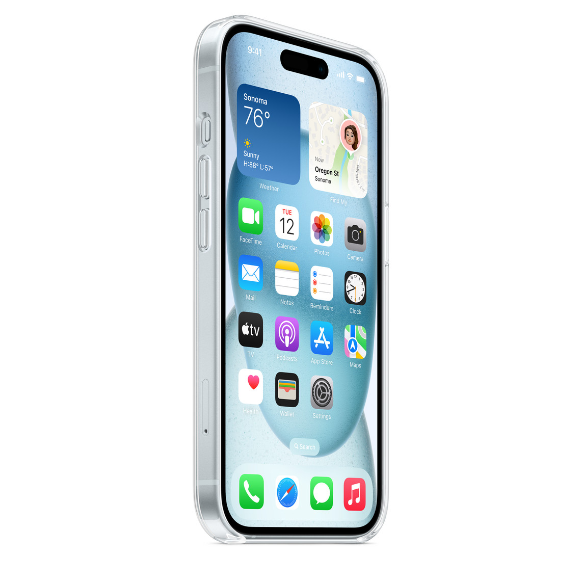 iPhone-15---Apple---Belkin-2024---Back-Case---Clear---Magsafe