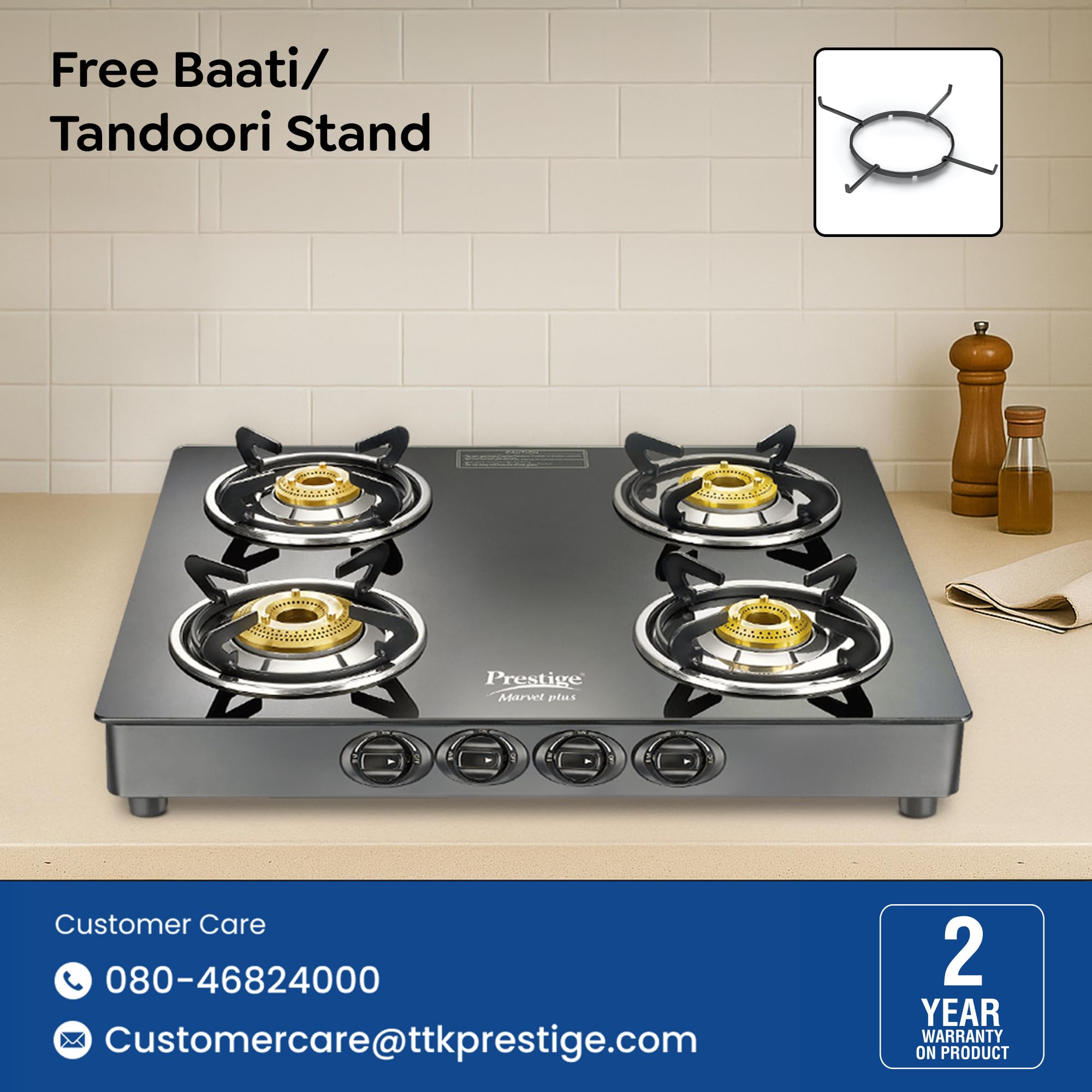 Marvel-Plus-Sq---Gtm-04-Gas-Stove-(Black-with-Gt)-Prestige-(4BURNER)