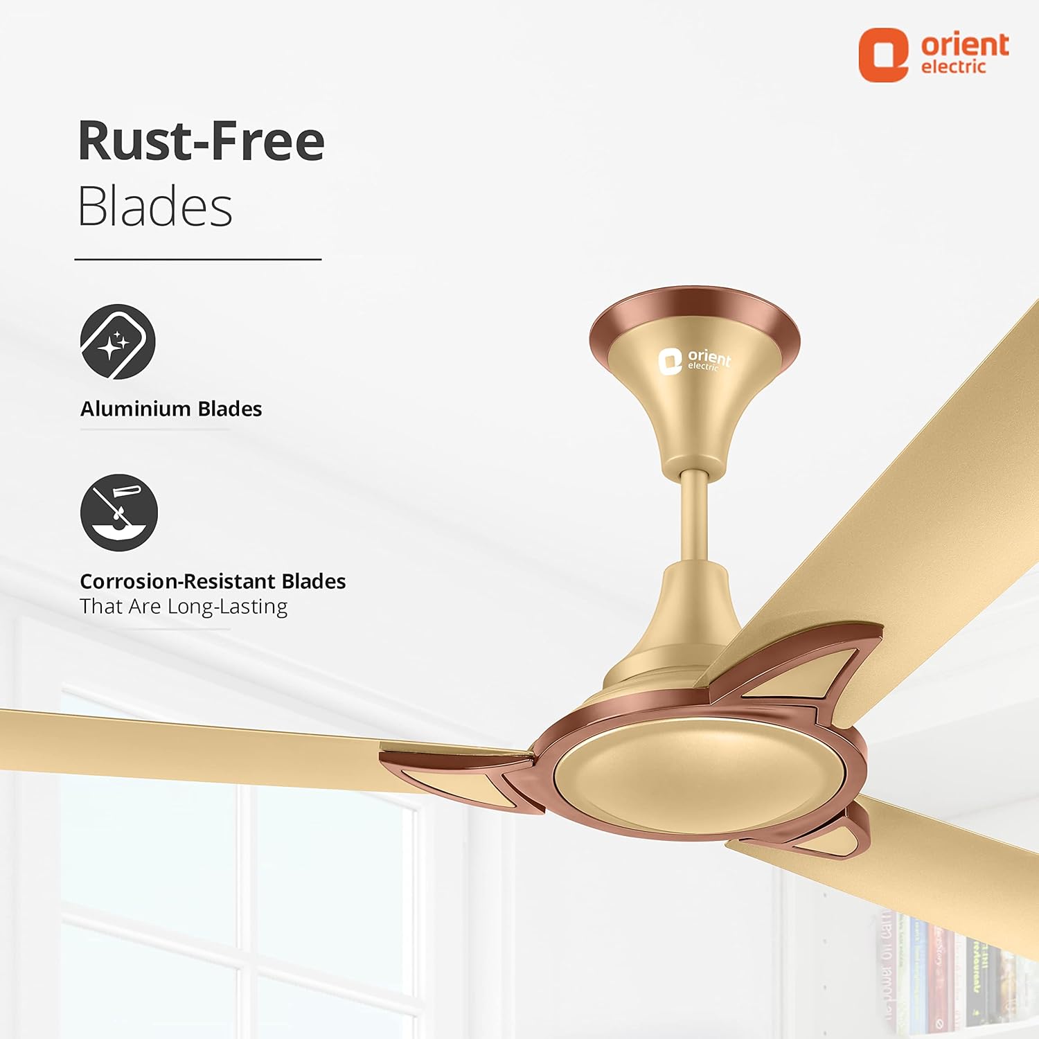 Kiara-Shine-1200MM-(Chocolote-Gold)-Ceiling-Fan---Orient