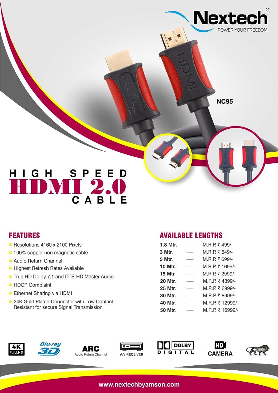 Nextech-NC95-HDMI-Data-Cable-(5M)