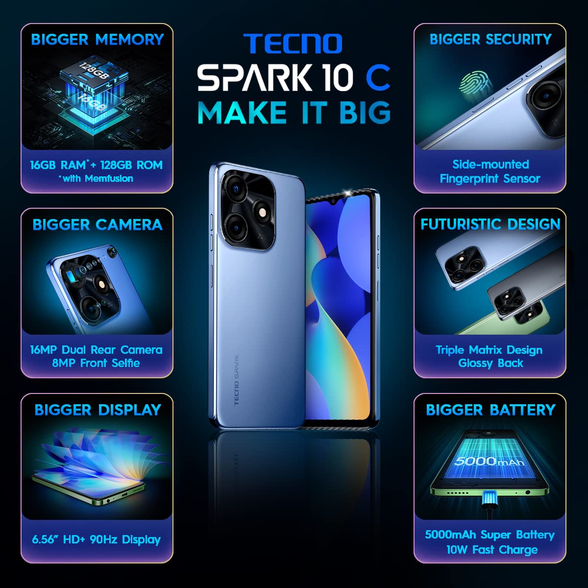 Tecno-KI5K-Spark-10C-4G-(Meta-Blue,-8GB-128GB)