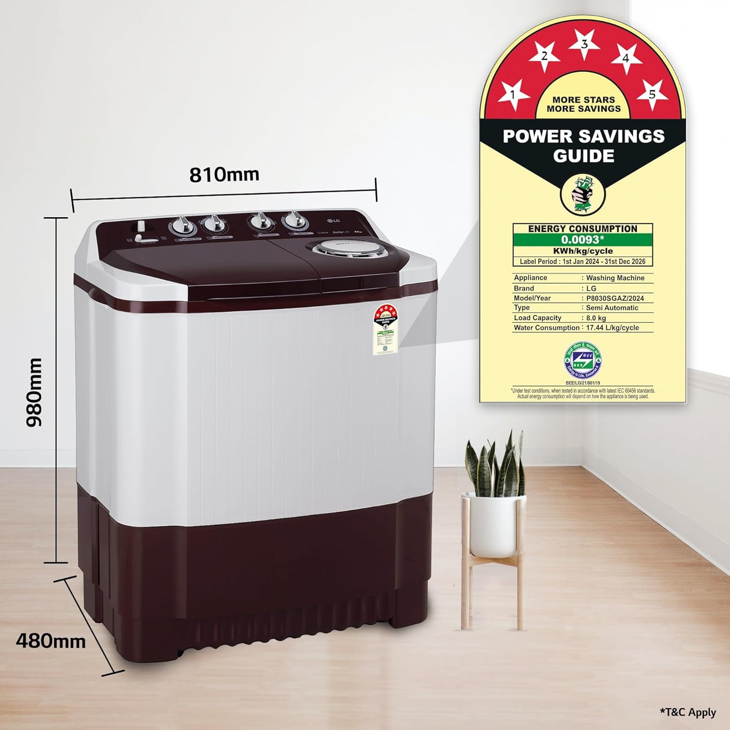 (8.0KG)-(Burgundy)-Wm-Sa---LG-(P8030SRAZ.ABGQEIL)