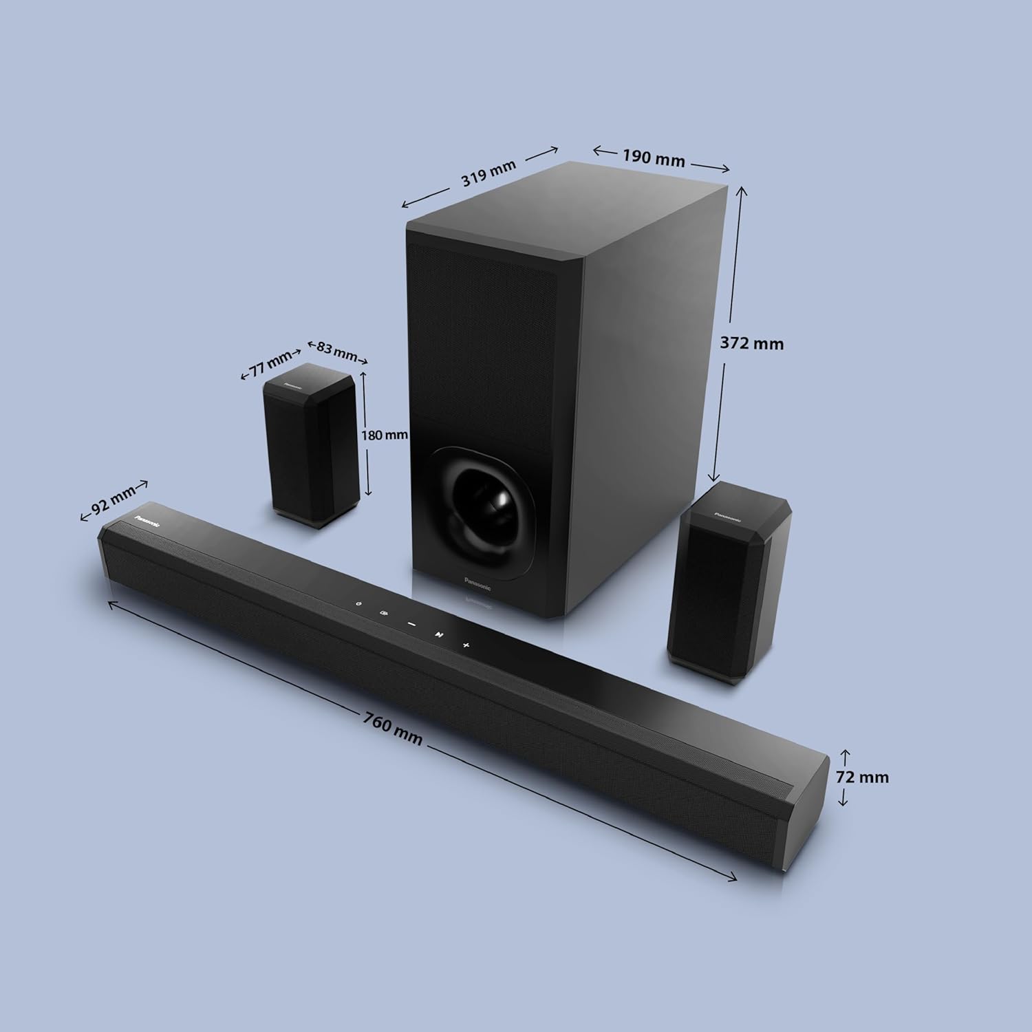 Panasonic-5.1-Ch-Sound-Bar-with-3D-Surround-Sound-400W-Dolby-Digital-Plus-(HTS400GWK)