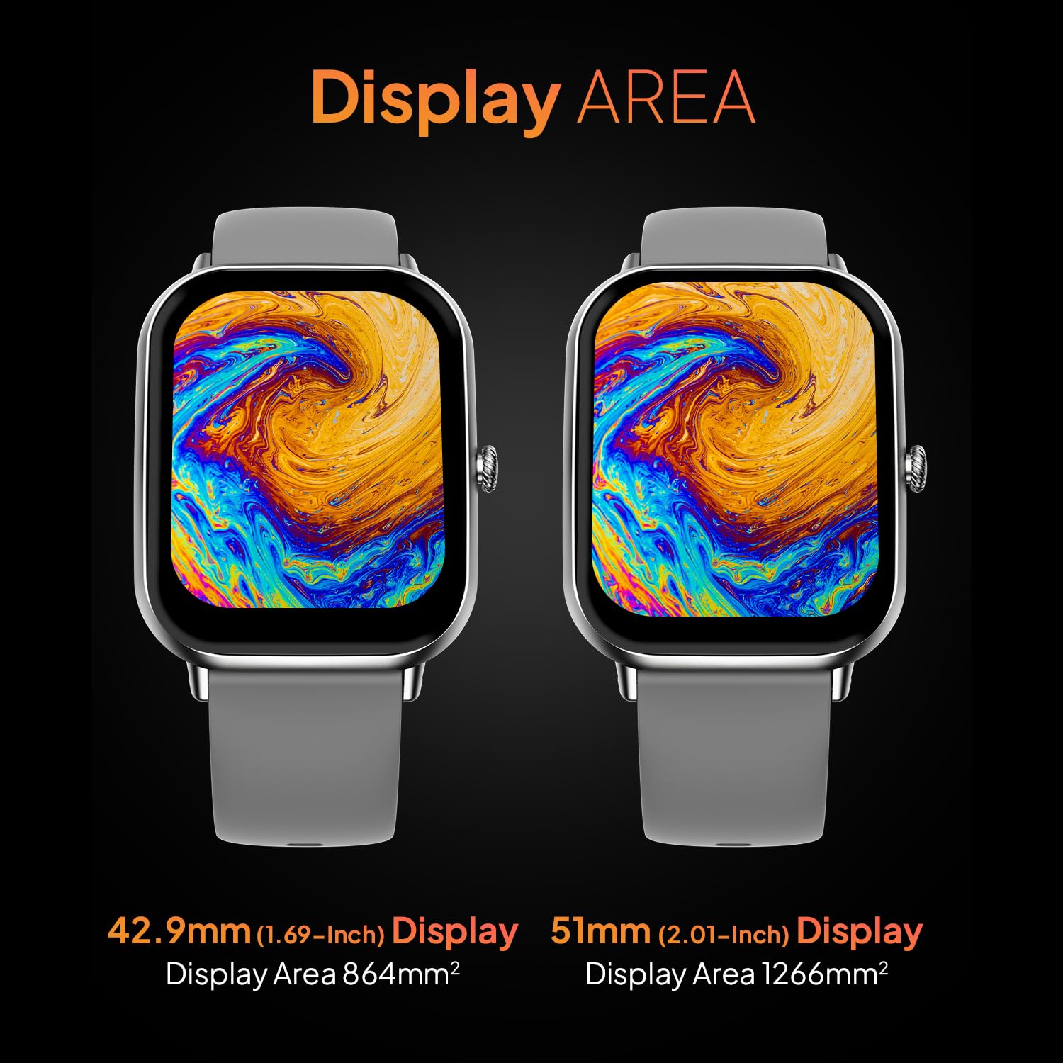 Plan-X-Blaze-Pro-1.83"-HD-Calling-Smart-Watch-(Silver-Grey)