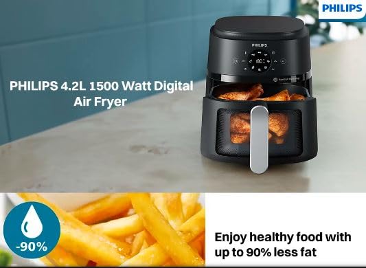 Philips-1500-W-Digital-Air-Fryer-with-Rapid-Air-Technology-(Black)-(NA221/00)-(4.2LTRS)