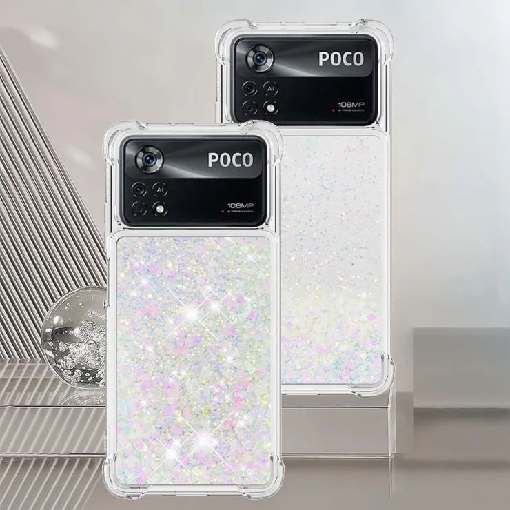 POCO-X4-Pro-5G---Xiaomi---Glitter---Back-Case---Liquid-Case