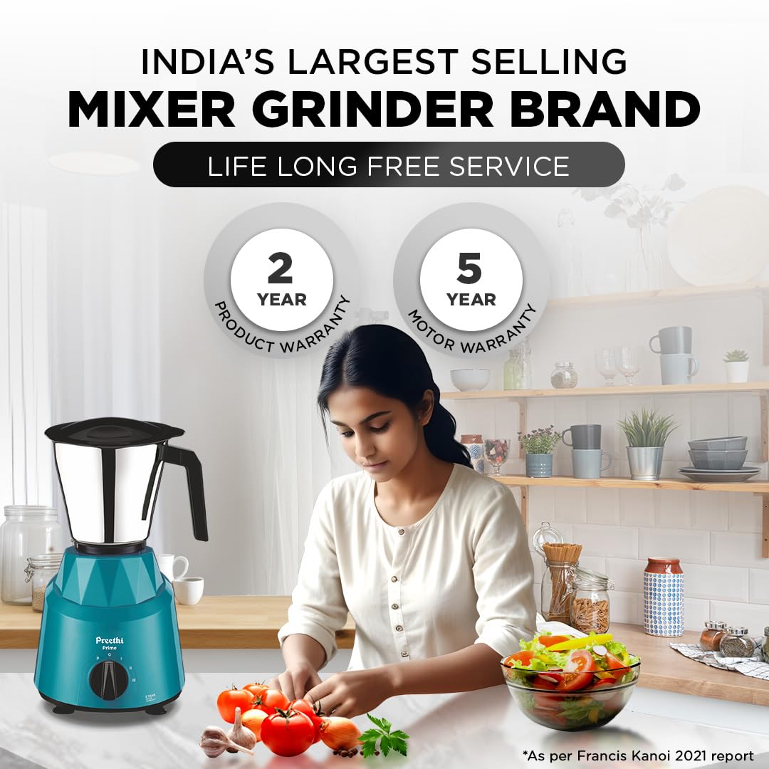 Preethi-Mixer-Grinder-750W-(Sky-Blue)-(Prime-(MG286)