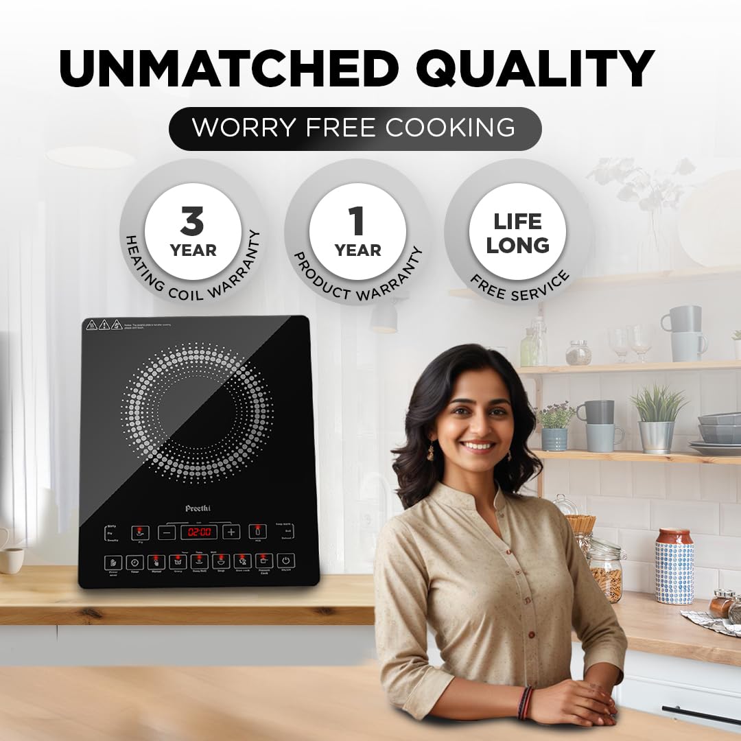 Preethi-Induction-Cook-Top-2100-W-Electric-Stove-with-Feather-Touch-Operation-(IC125)