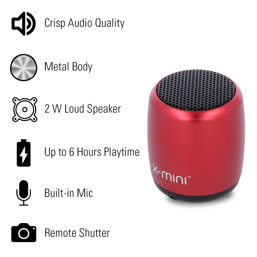 Plan-X-Atom-210-Mini-Bluetooth-Speaker-(Red)