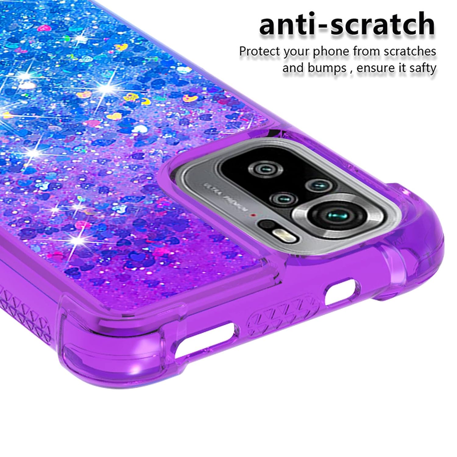 Redmi-Note-10---Xiaomi---Glitter---Back-Case---Liquid-Case