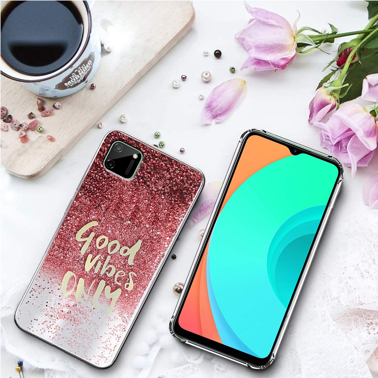 Realme-C12---Realme---Glitter---Back-Case---Ladish-Series