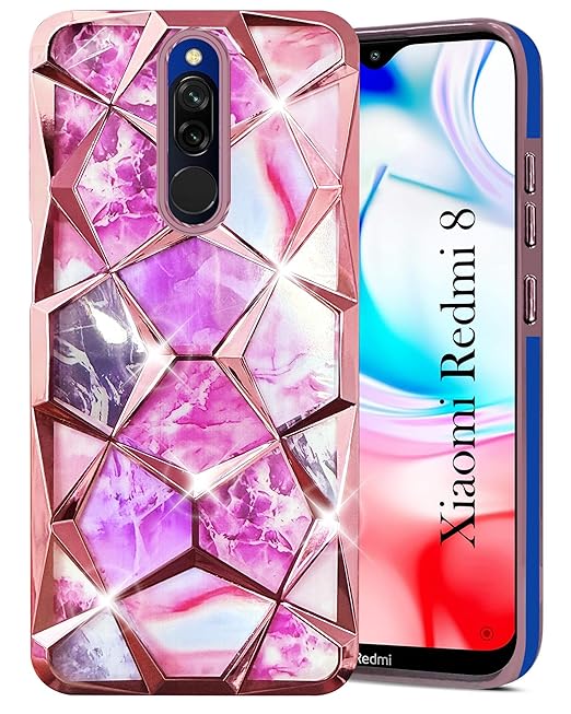 Redmi-8---Xiaomi---Glitter---Back-Case---Ladish-Series