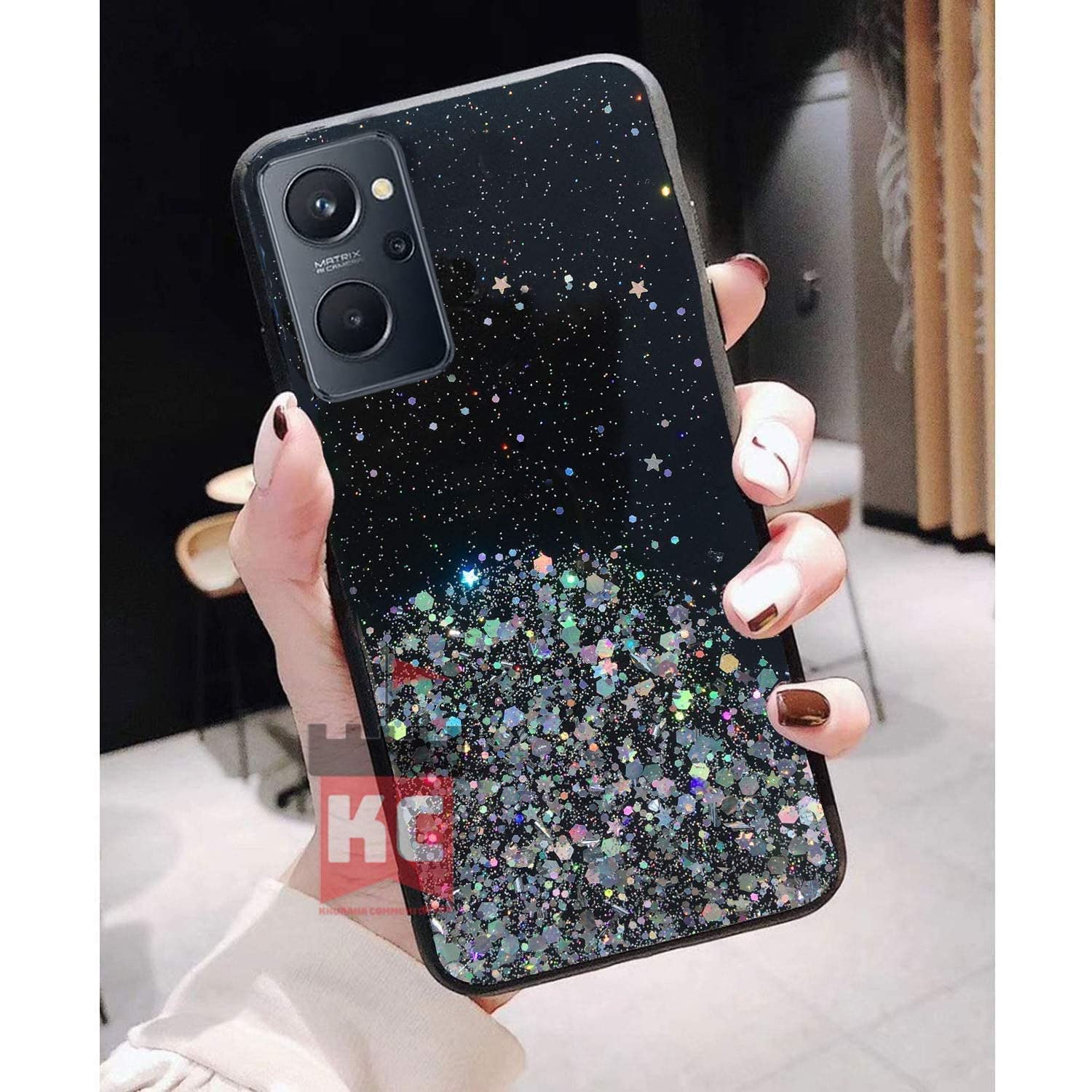 Realme-9I---Realme---Glitter---Back-Case---Ladish-Series