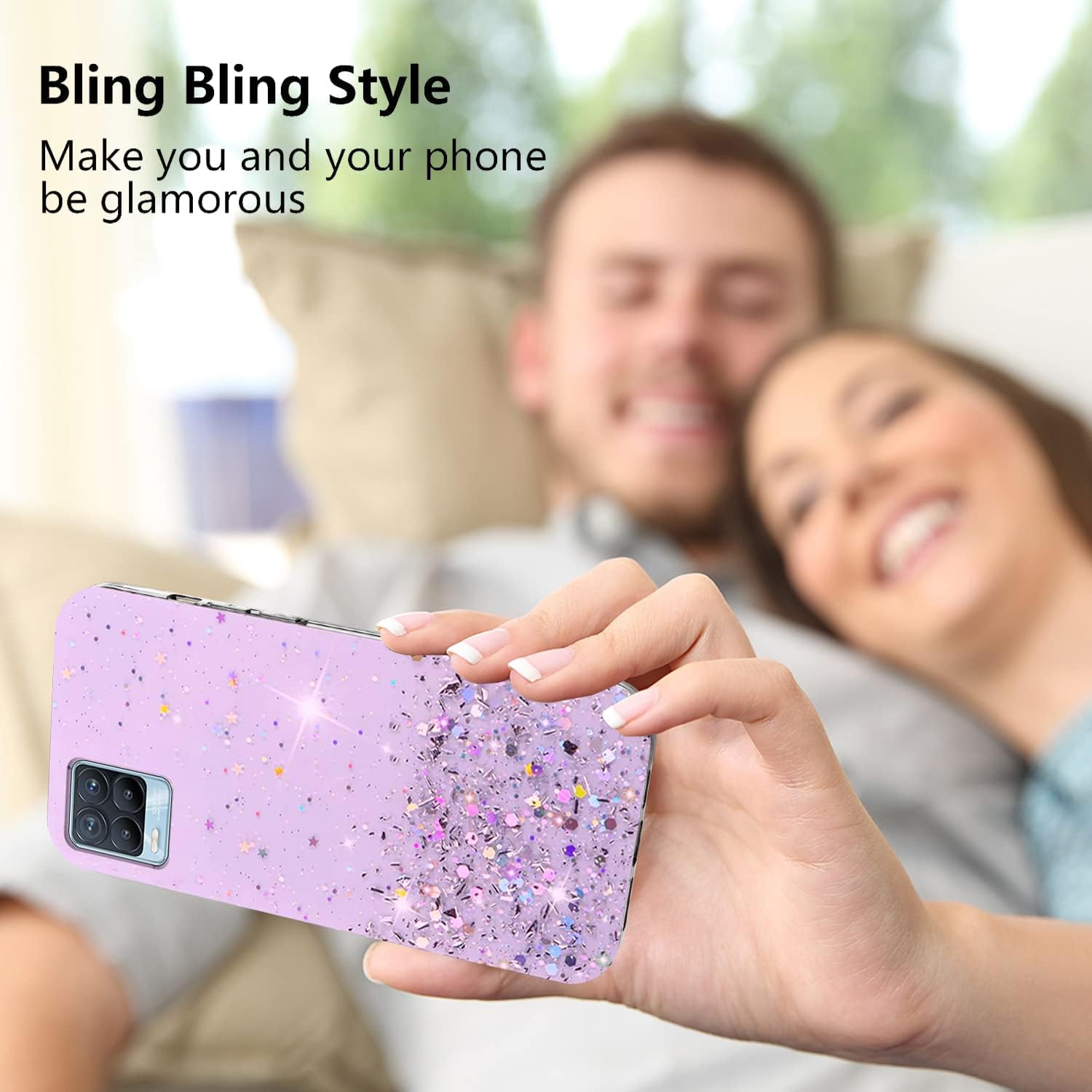 Realme-8-4G---Realme---Glitter---Back-Case---Liquid-Case